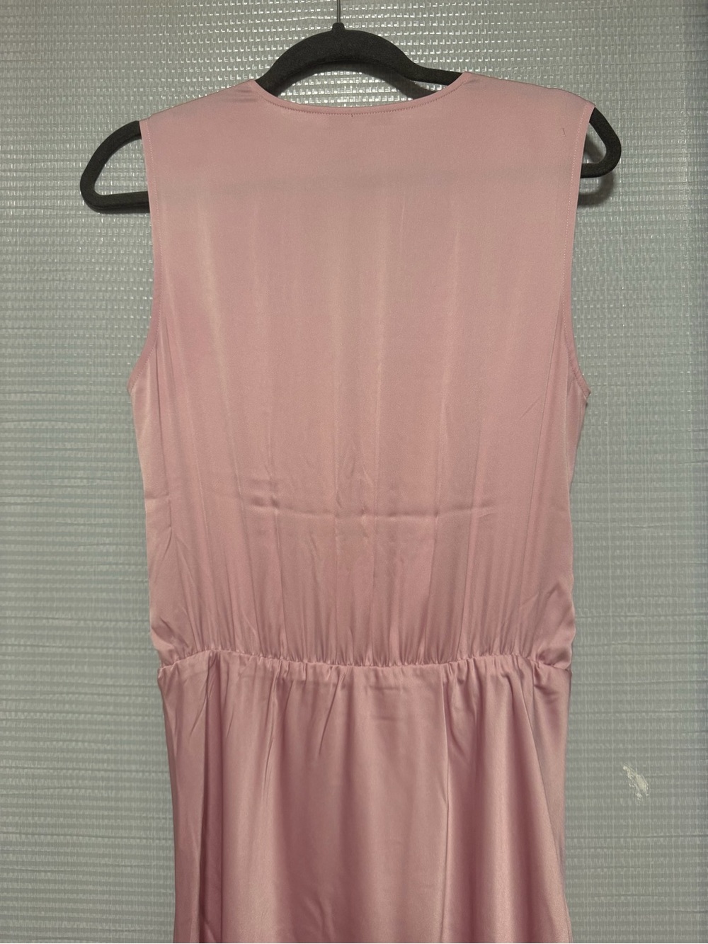 Favorite Daughter Nita Blush Pink Sleeveless Wrap Front Satin Maxi Dress - Picture 6 of 8